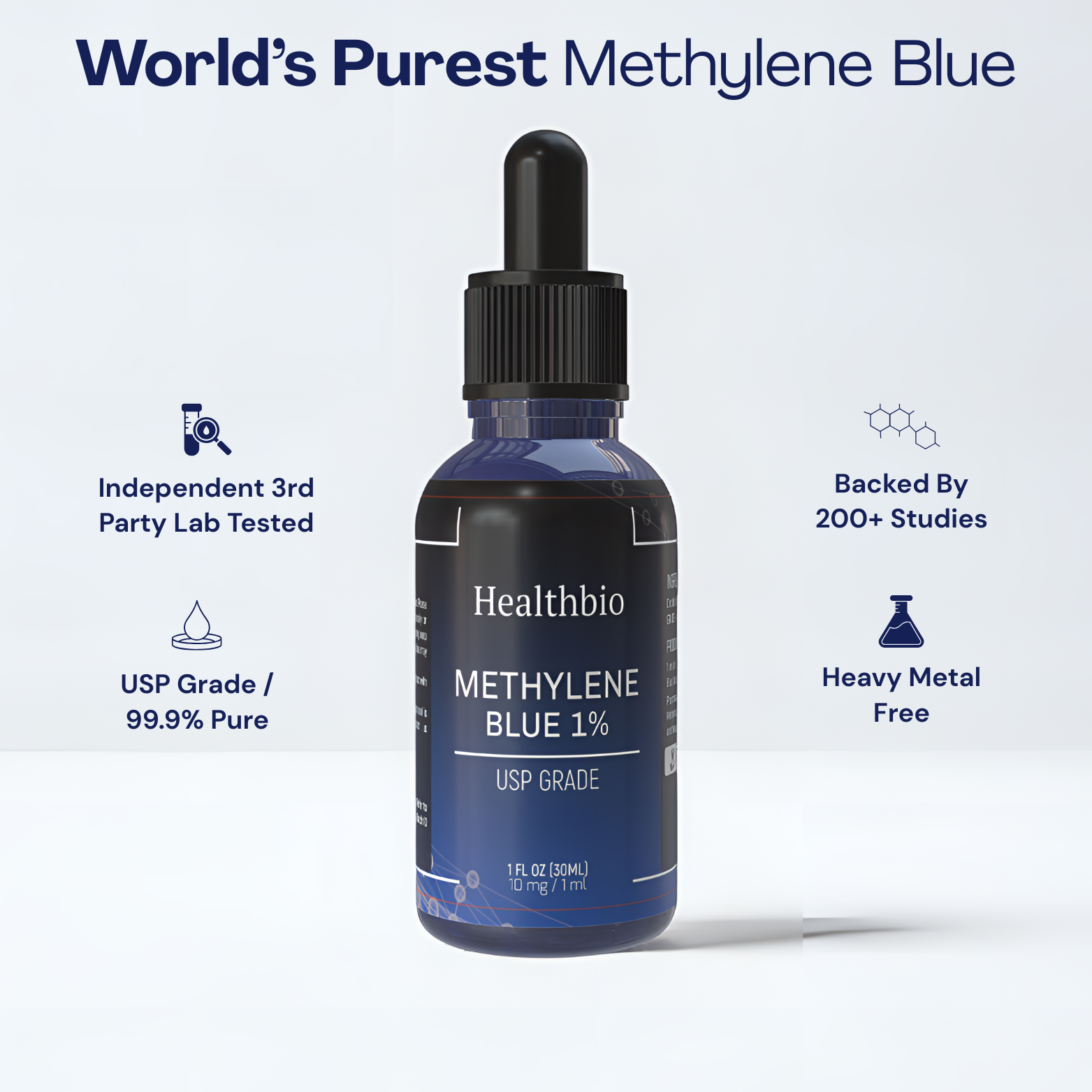 Ultimate Methylene Blue 1% 30mL (1.0 oz)